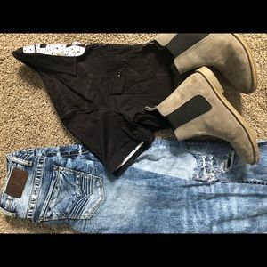 Short sleeve button up